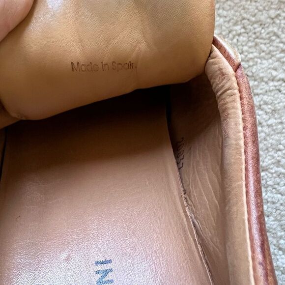 Magnanni Brown Leather Sneakers Size 7 - Picture 10 of 10